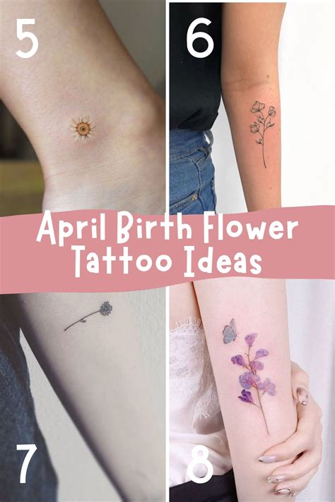 april birthday tattoos